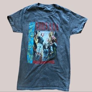 Custom bleach washed NIRVANA TEE